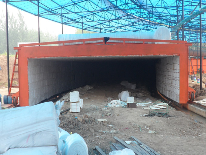 全纖維耐火棉旋轉(zhuǎn)式隧道窯